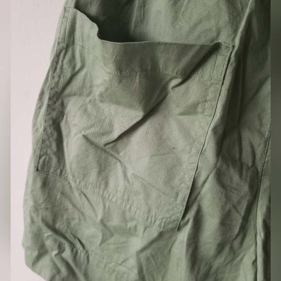 A New Day High Rise Poplin Shorts Olive Green Women's Size XS - Picture 3 of 4